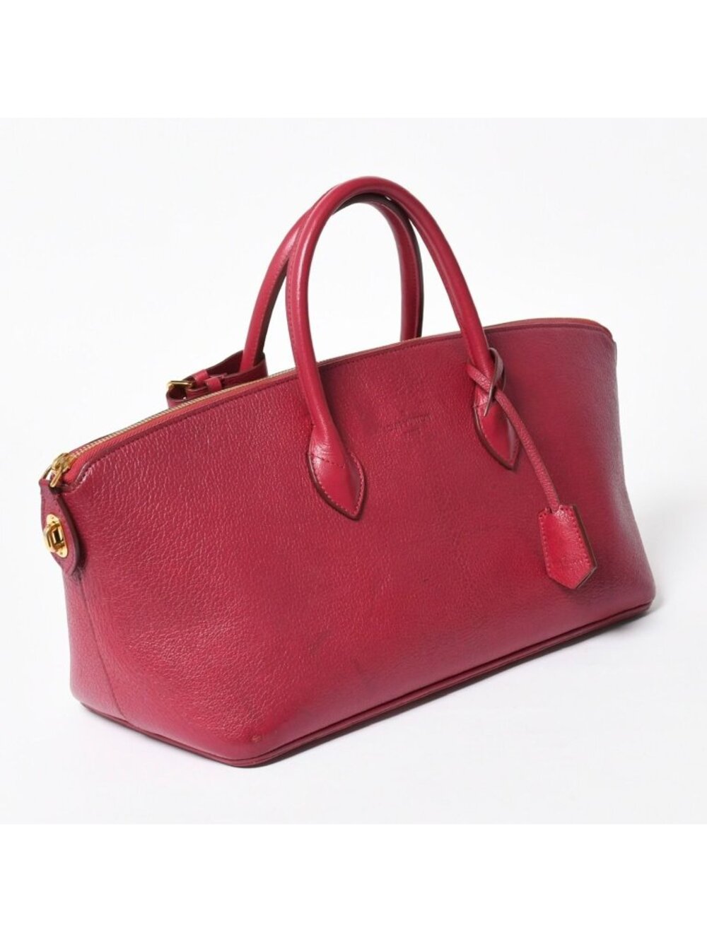 Louis Vuitton Automatic Marble Handbag Gray Leather Raspberry - Picture 3 of 16